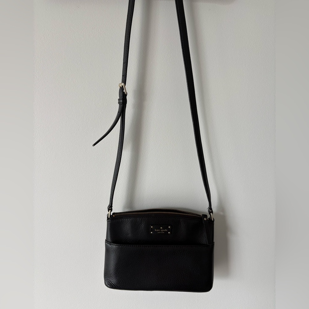 KATE SPADE Black Leather Shoulder Crossbody Bag